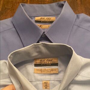 🏷️🌟CLOSET CLOSEOUT 👋 Roundtree & Yorke Men's Blue Dress Shirt